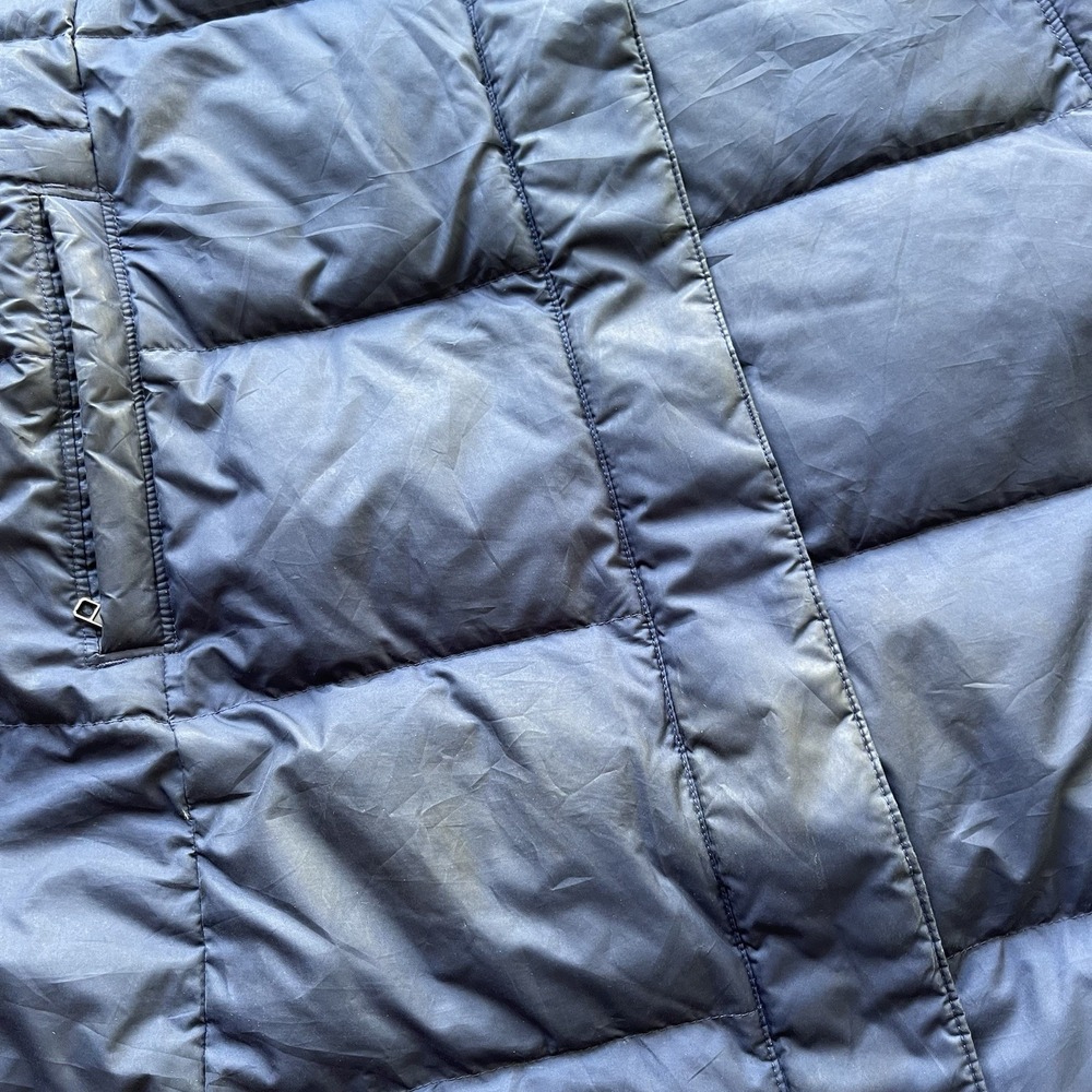 Patagonia Womens L Navy Blue Down With It Hooded Long Parka Jacket Puffer - Picture 8 of 8